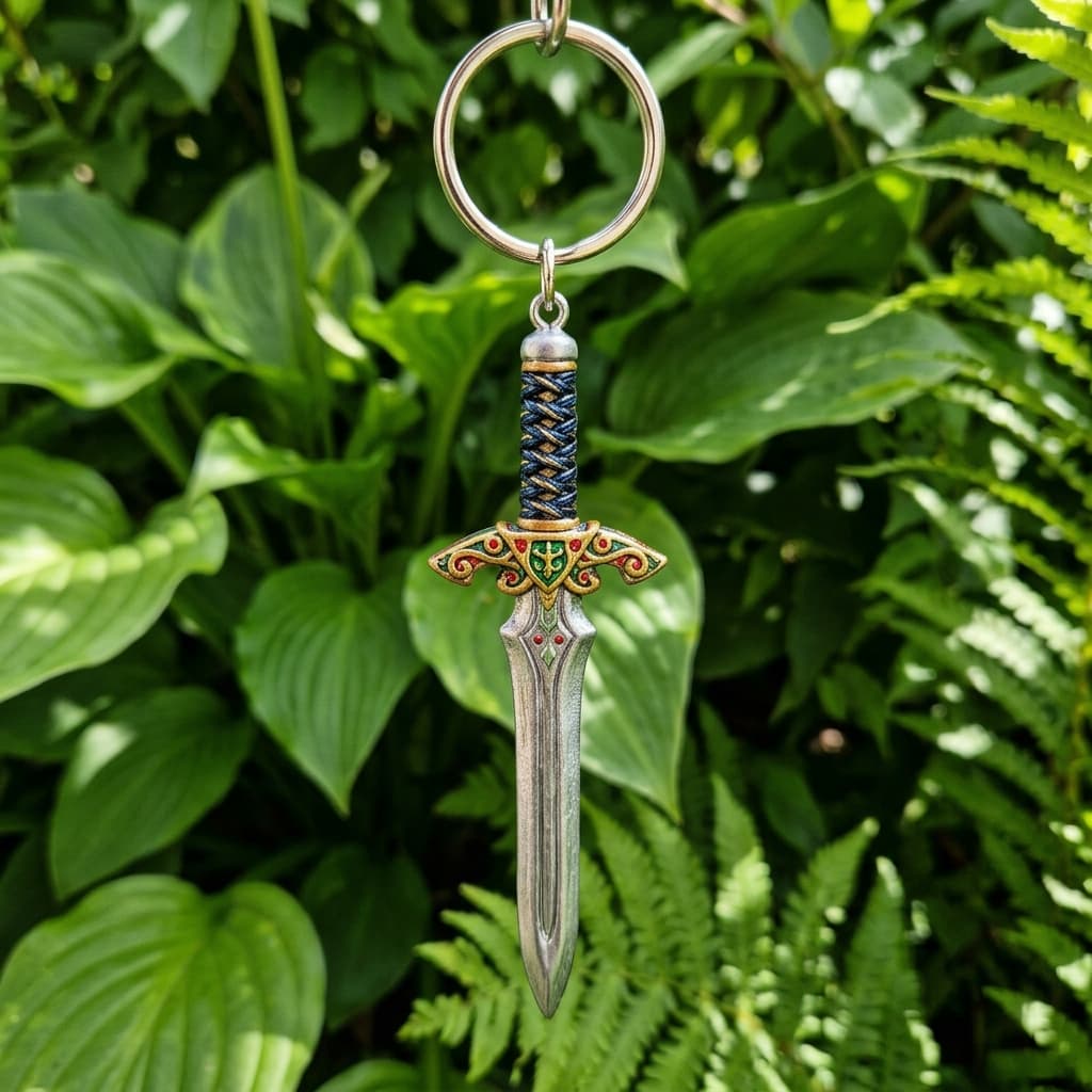 Anime Sword Charm Keychain